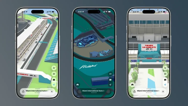 Apple Maps’ten Miami Grand Prix’sine Özel 3D Güncelleme