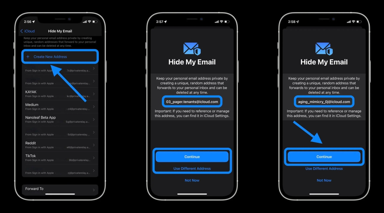 iPhone'da Hide My Email kullanımı Apple, Hide My Email, iCloud, güvenlik açığı, gizlilik