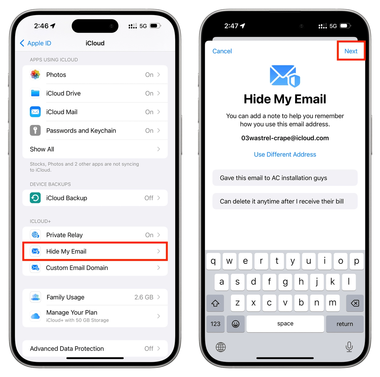 How to use Hide My Email on iPhone, iPad, Mac, and Web Apple, Hide My Email, iCloud, güvenlik açığı, gizlilik