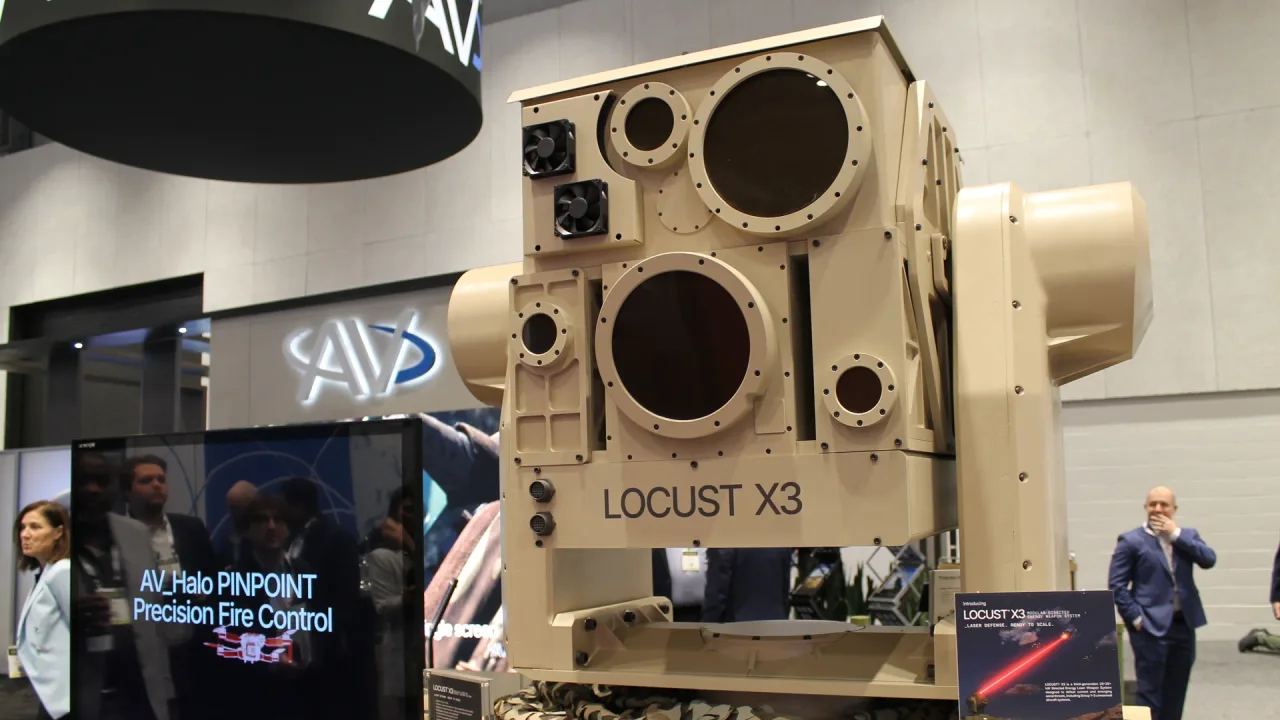 AeroVironment unveils anti-drone laser Locust X3 in Huntsville - Axios ... LOCUST X3, AeroVironment, anti-drone lazer, ABD Ordusu, Grup 3 dron
