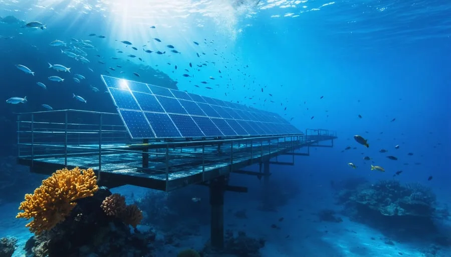 Marine Solar Platforms Are Transforming Ocean Ecosystems (Here's How ... perovskit güneş hücreleri, su altı enerji üretimi, güneş enerjisi teknolojileri, deniz altı sensörleri, yenilenebilir enerji